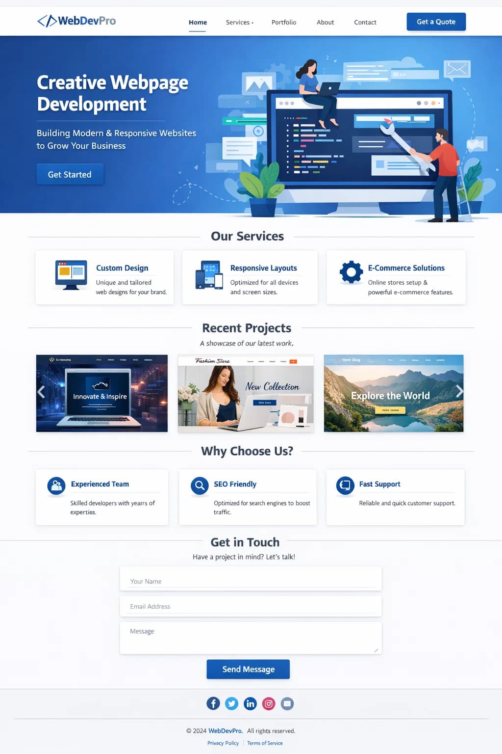 Изработка на уебсайт